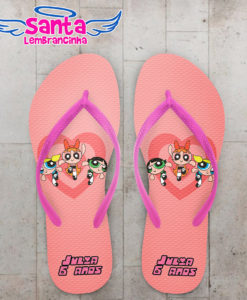 Chinelo infantil meninas superpoderosas personalizado – cod 1837