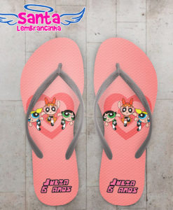 Chinelo infantil meninas superpoderosas personalizado – cod 1837