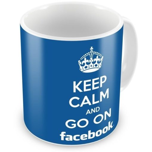 Caneca Personalizada Keep Calm Facebook - COD 1564