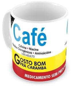 Caneca personalizada remédio café – cod 1658