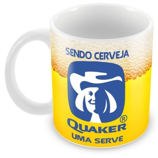 Caneca Personalizada Cerveja Quaker - COD 1674