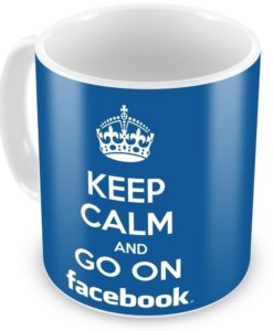 Caneca personalizada keep calm facebook – cod 1564