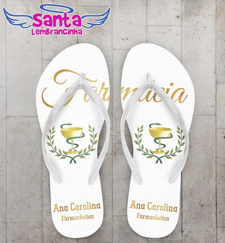 Chinelo Formatura Personalizado Farmácia Cod 2192