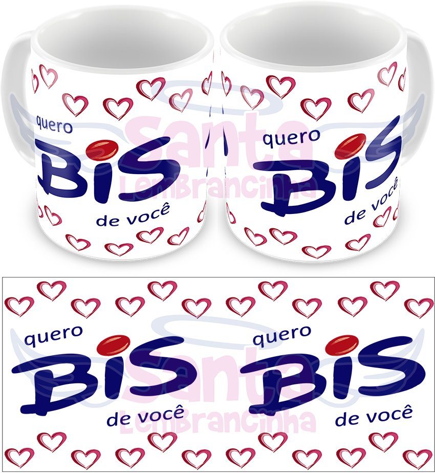 Caneca Pascoa Personalizada Nome Namorado Quero Bis De Você