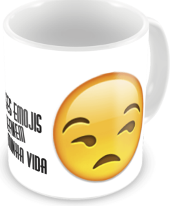 Caneca Emojis Emoticons Personalizada, Definem minha vida - COD 2143