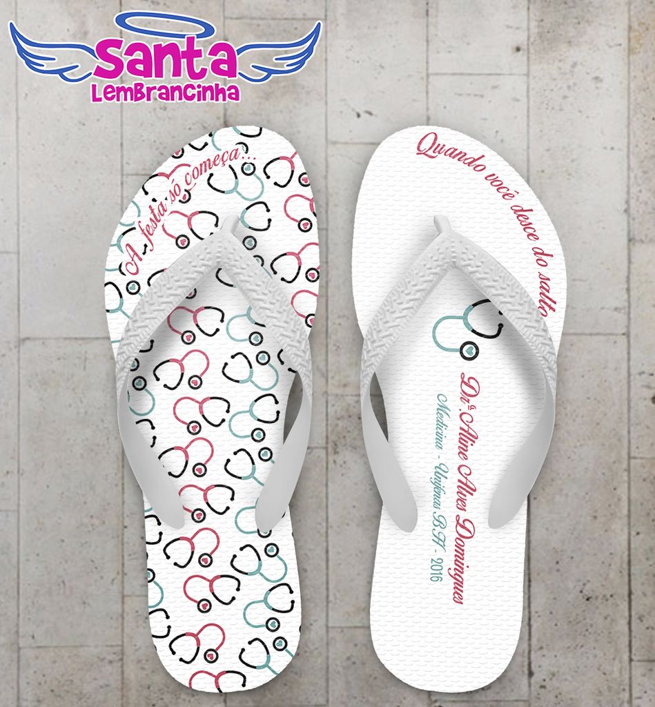 Chinelo formatura medicina personalizado – cod 2162