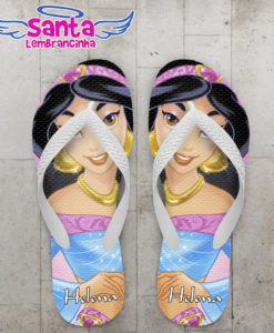 Chinelo Aladdin e Jasmine Personalizado - COD 2570