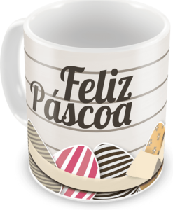 Caneca personalizada feliz páscoa – cod 2087