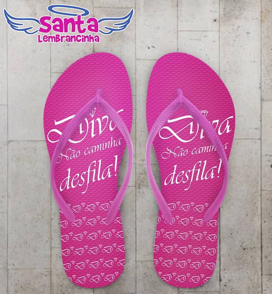 Chinelo Diva Personalizado - COD 1584