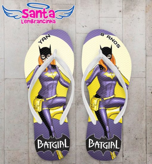 Chinelo Infantil Batgirl Personalizado - COD 2131