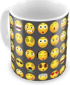 Caneca emojis emoticons personalizada, cod 2098