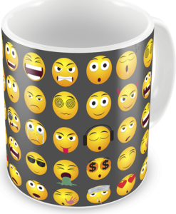 Caneca emojis emoticons personalizada, cod 2098
