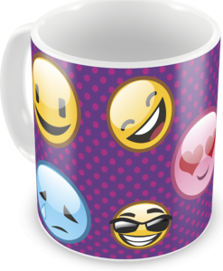 Caneca Emojis, Whatsapp - Emoticons, Personalizada - COD 2109
