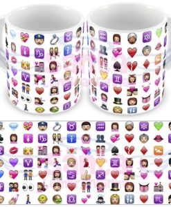 Caneca whatsapp emojis – emoticons, personalizada – cod 2103