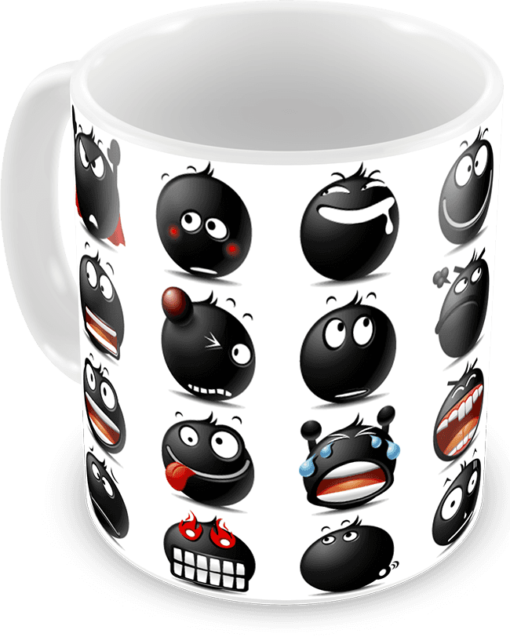 Caneca Emojis Emoticons Personalizada - COD 2108