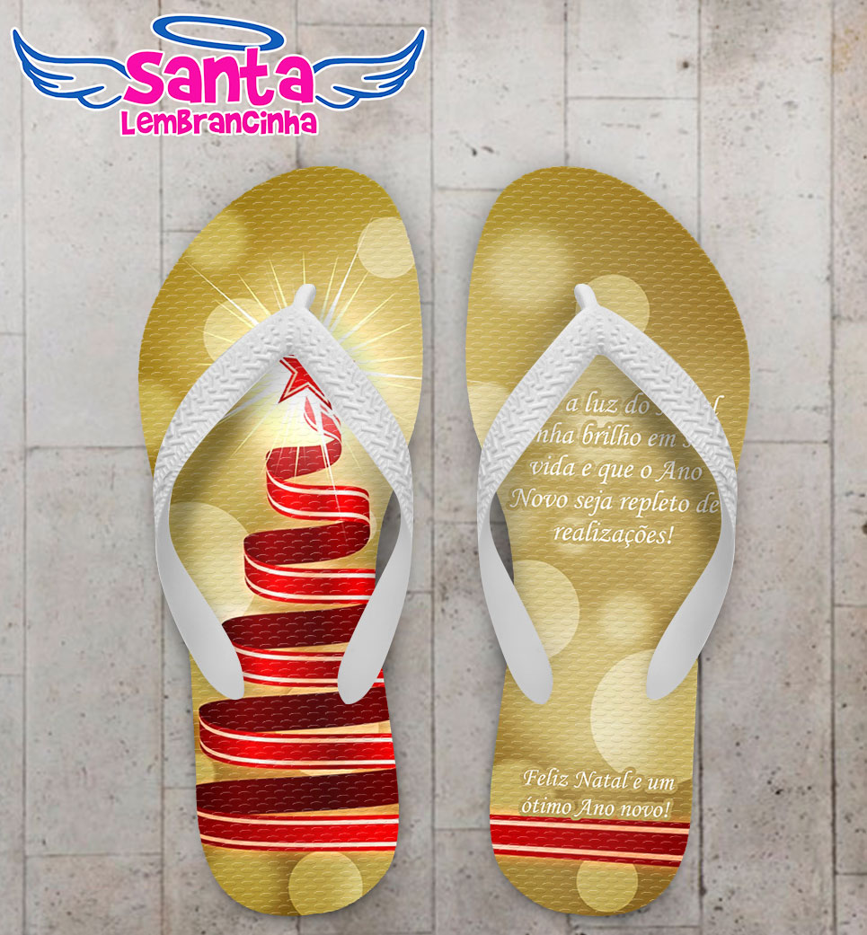 Chinelo natal Árvore de natal personalizado – cod 3039