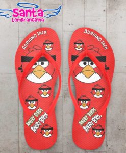 Chinelo Angry Birds Personalizado - COD 1223