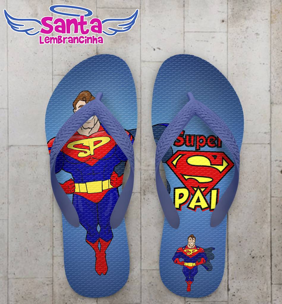 Chinelo dia dos pais personalizado, super – cod 2482