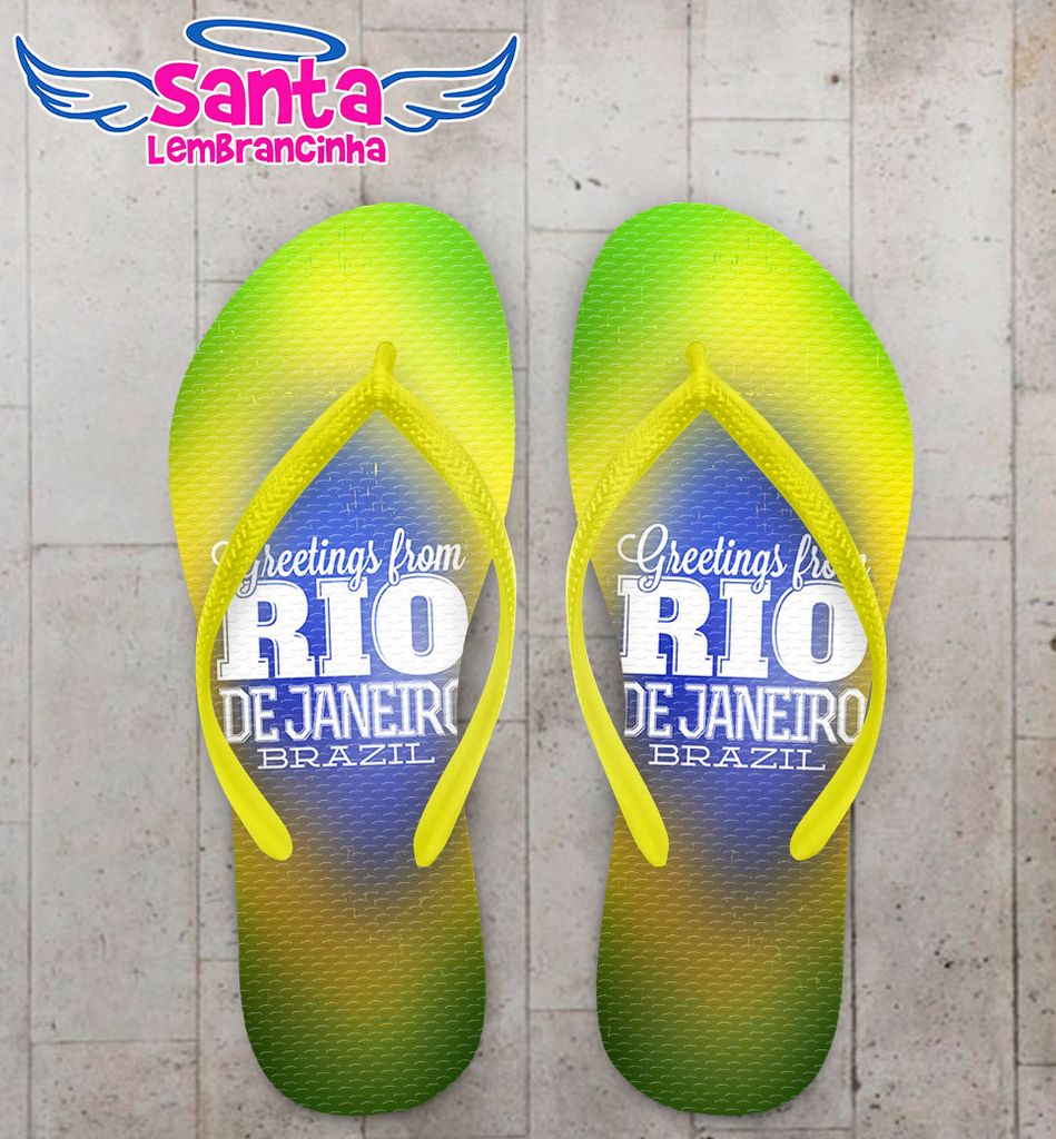 Chinelo rio de janeiro – brasil personalizado – cod 2746
