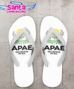 Chinelo corporativo apae personalizado cod 3152