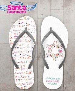 Chinelo formatura agronomia floral personalizado cod 3057