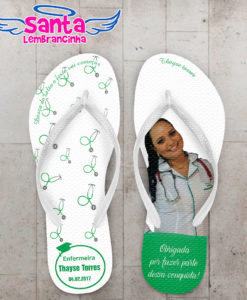 Chinelo formatura enfermagem personalizado cod 3059