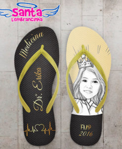 Chinelo formatura medicina personalizado cod 3065