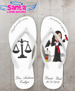 Chinelo formatura direito personalizado cod 3048