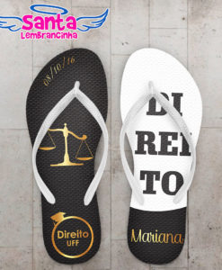 Chinelo formatura direito, advogada – personalizado cod 3066