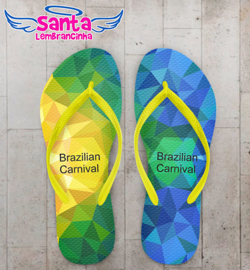 Chinelo carnaval samba brasil cod 3376