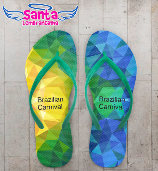Chinelo carnaval samba brasil cod 3376