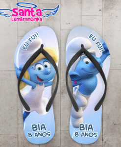 Chinelo infantil smurfs, clumsy cod 3589