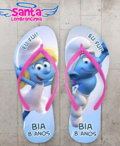 Chinelo infantil smurfs, clumsy cod 3589