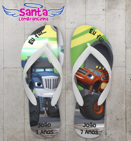 Chinelo infantil blaze and the monster machines cod 3689
