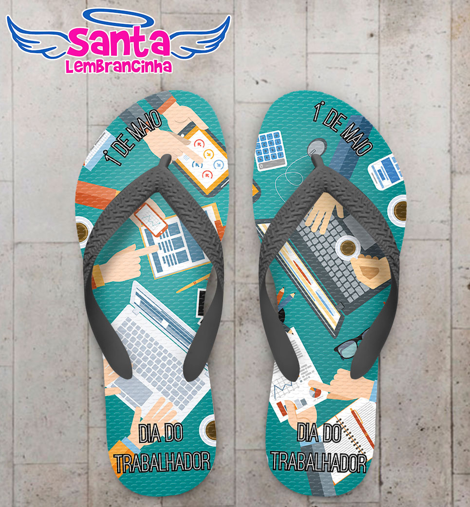 Chinelo dia do trabalhador- empresa cod 3741