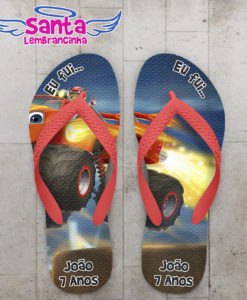 Chinelo infantil blaze and the monster machines, carros cod 3691