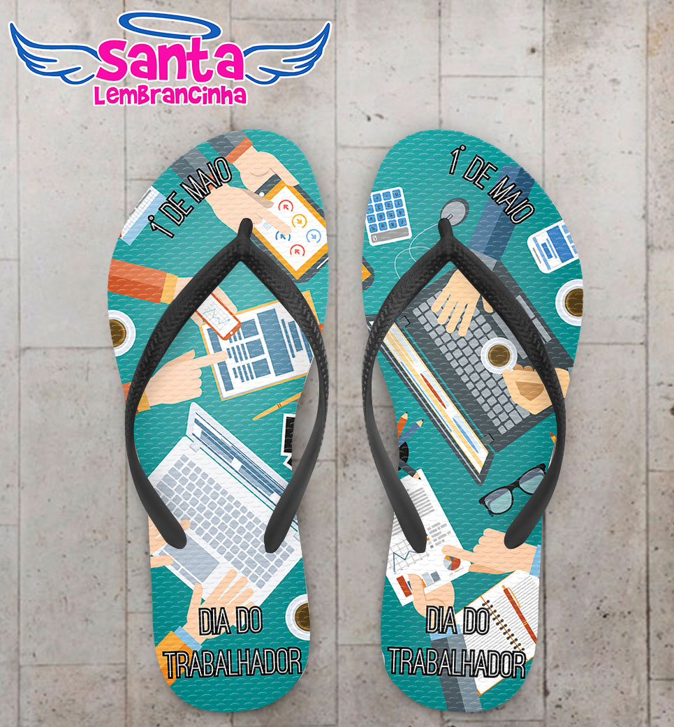 Chinelo dia do trabalhador- empresa cod 3741