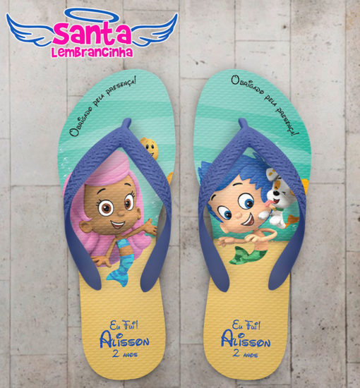 Chinelo infantil bubble guppies molly cod 3819