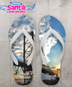 Chinelo lembrancinha florianópolis, ponte hercílio luz cod 4072