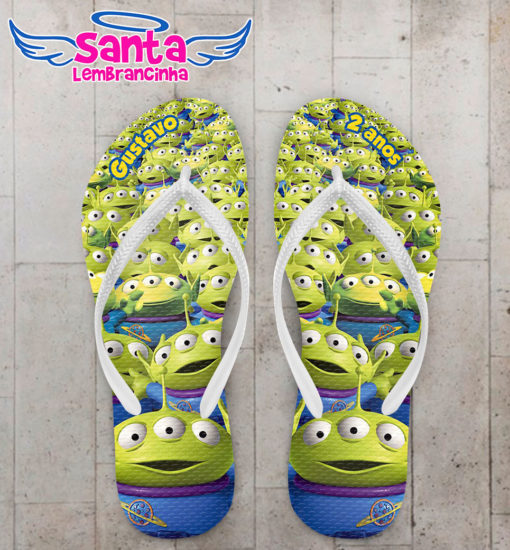 Chinelo infantil toy story, aliens cod 3956