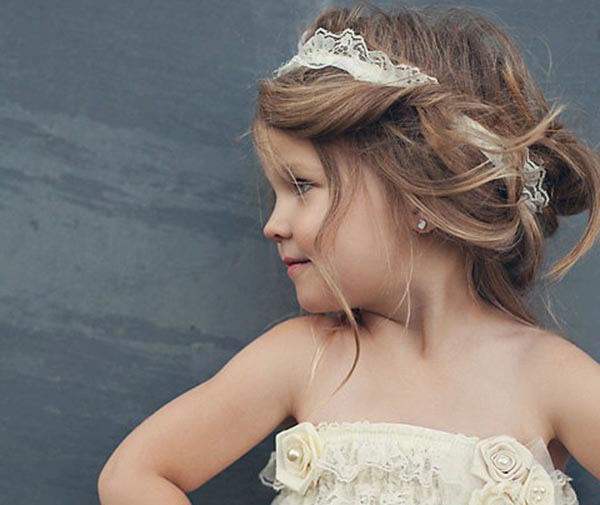 penteado de criança para casamento