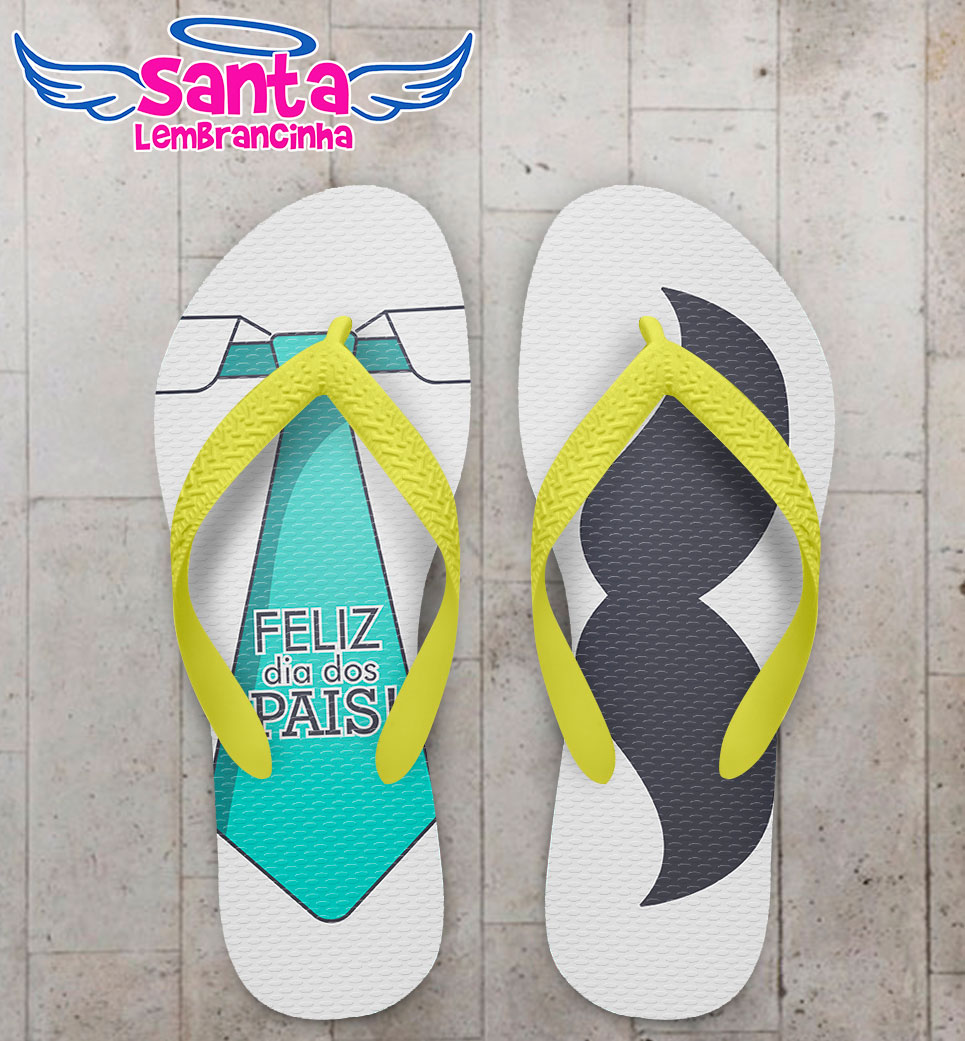Chinelo dia dos pais bigode cod 5053