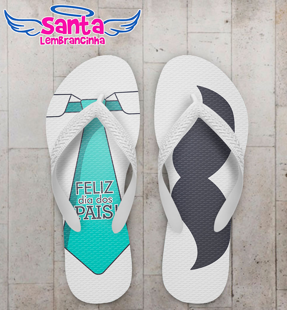 Chinelo dia dos pais bigode cod 5053