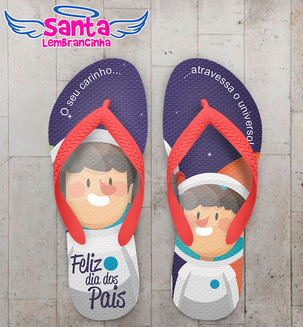 Chinelo dia dos pais astronauta cod 5067