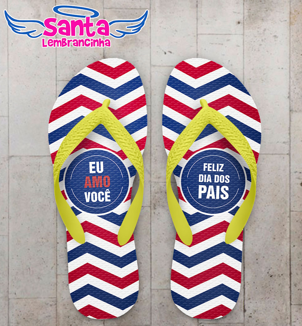 Chinelo presente dia dos pais, eu te amo pai cod 5073