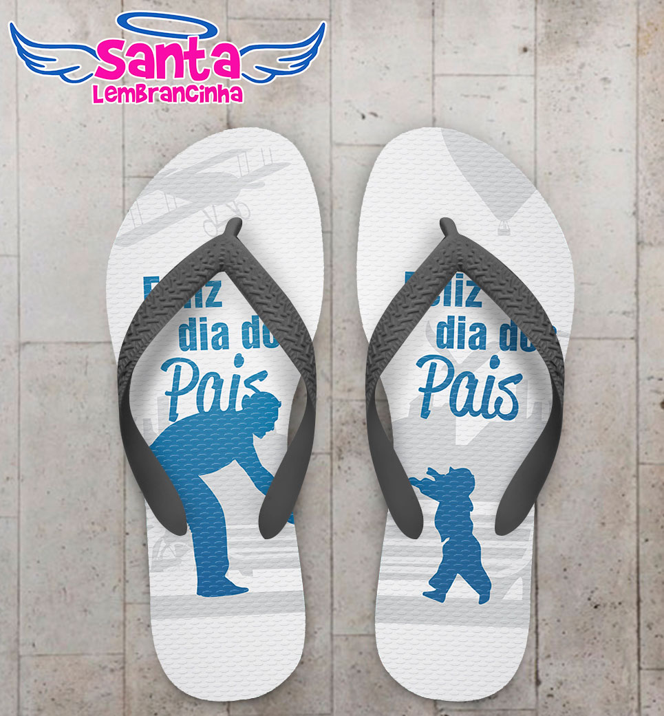 Chinelo feliz dia dos pais, filho cod 5065