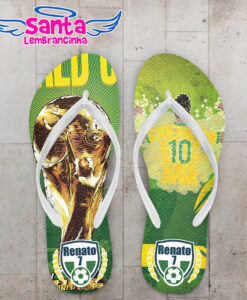 Chinelo copa do mundo kaka e a taça da copa cod 5841