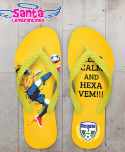 Chinelo copa do mundo neymar keep calm cod 5931