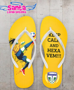 Chinelo copa do mundo neymar keep calm cod 5931
