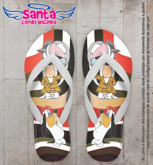 Chinelo personalizado infantil droopy dog cod 6506